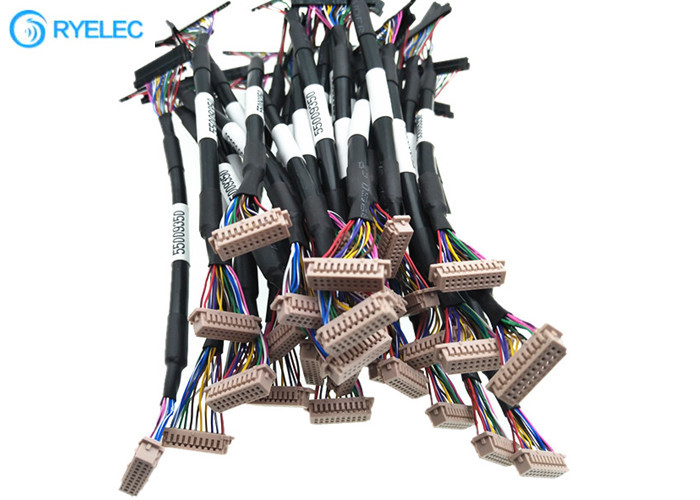 Pares trenzados 20pin JAE FI-S20S al cable de 20P horas DF13-20DS-1.25C el 1.25MM LVDS LCD para el monitor