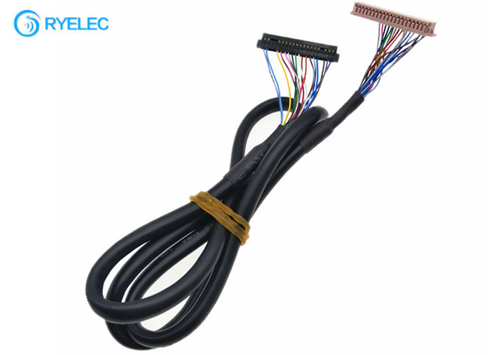ODM 40PIN  DF13-40DS-1.25C del OEM a 20PIN JAE Fi-S20S con el cable de Lvds de la chaqueta para Digitaces