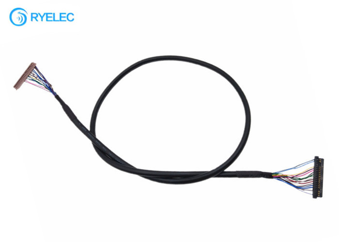 ODM 40PIN  DF13-40DS-1.25C del OEM a 20PIN JAE Fi-S20S con el cable de Lvds de la chaqueta para Digitaces
