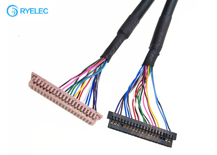 ODM 40PIN  DF13-40DS-1.25C del OEM a 20PIN JAE Fi-S20S con el cable de Lvds de la chaqueta para Digitaces