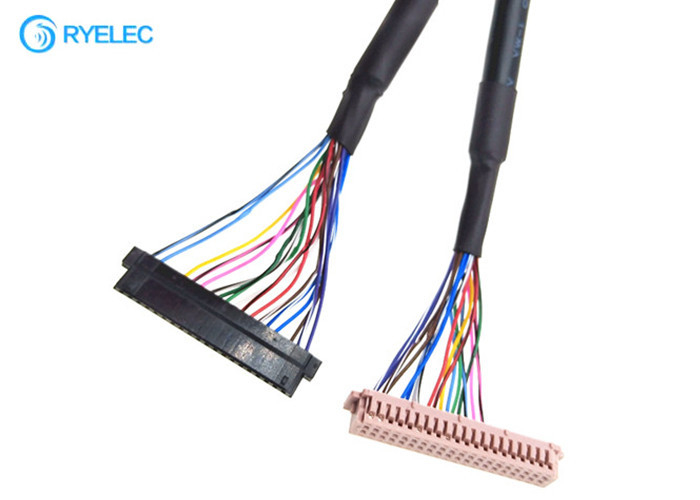 ODM 40PIN  DF13-40DS-1.25C del OEM a 20PIN JAE Fi-S20S con el cable de Lvds de la chaqueta para Digitaces