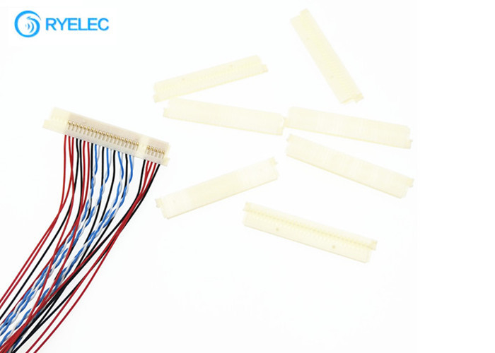 El cable de  DF19-30S-1C 30 P Lvds a la pantalla del Lcd llevó el alambre torcido 30AWG de la señal del convertidor