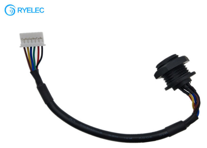 Conector hembra impermeable de encargo del soporte M16 del panel con 2,0 milímetros JST PAP-06 V-S Cable