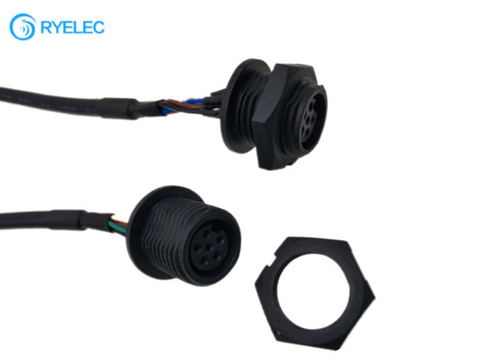 Conector hembra impermeable de encargo del soporte M16 del panel con 2,0 milímetros JST PAP-06 V-S Cable