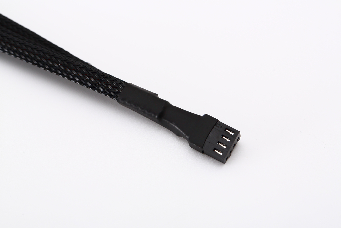 1 a 3 Way Splitter Sleeve 4 Pin Pwm Connector Cable de extensión de ventilador de computadora 4p Uno punto tres
