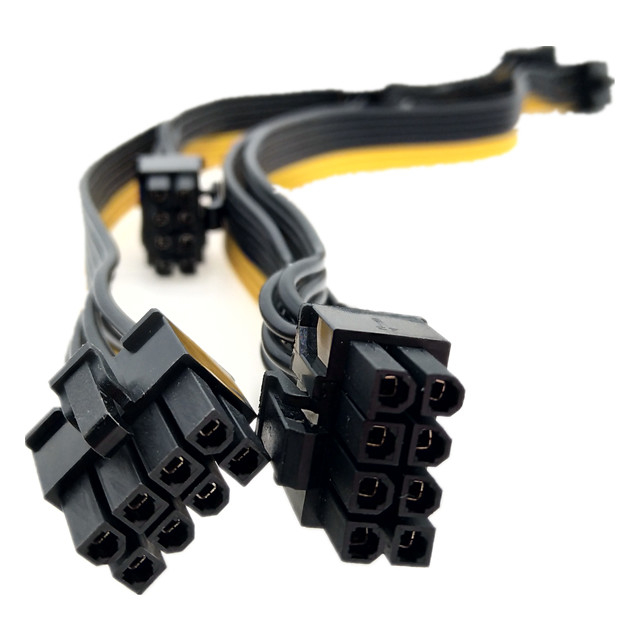 los 30cm 8 voltaje del cable de transmisión de la tarjeta gráfica del gpu del perno 600V