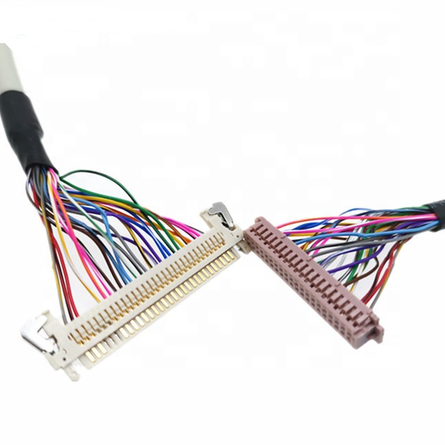 30pin Jae Fi-X30hl al cable de Lvds del escudo 30v de 40pin horas Df13-40p 20276 para el panel de la pantalla LCD