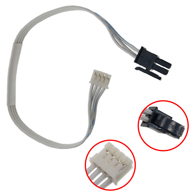 Color femenino de encargo del negro de la haz de cables del zócalo de 4 de la posición asambleas de cable