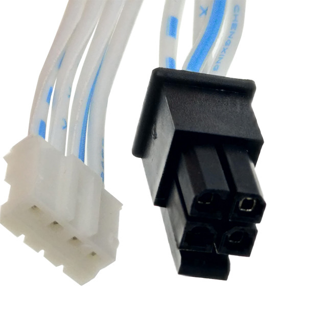 Color femenino de encargo del negro de la haz de cables del zócalo de 4 de la posición asambleas de cable